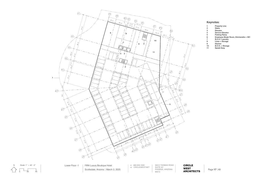 Lower Level −1 · BOH & Parking — Circle West Architects