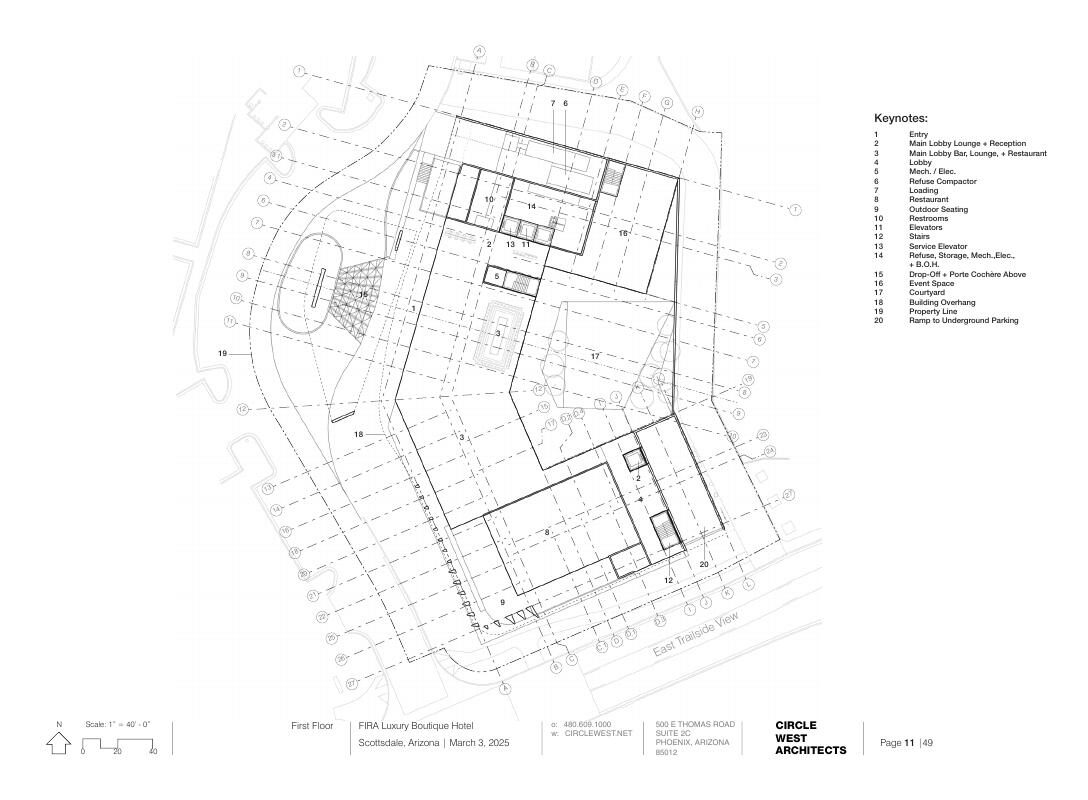 First Floor · Arrival & Public — Circle West Architects